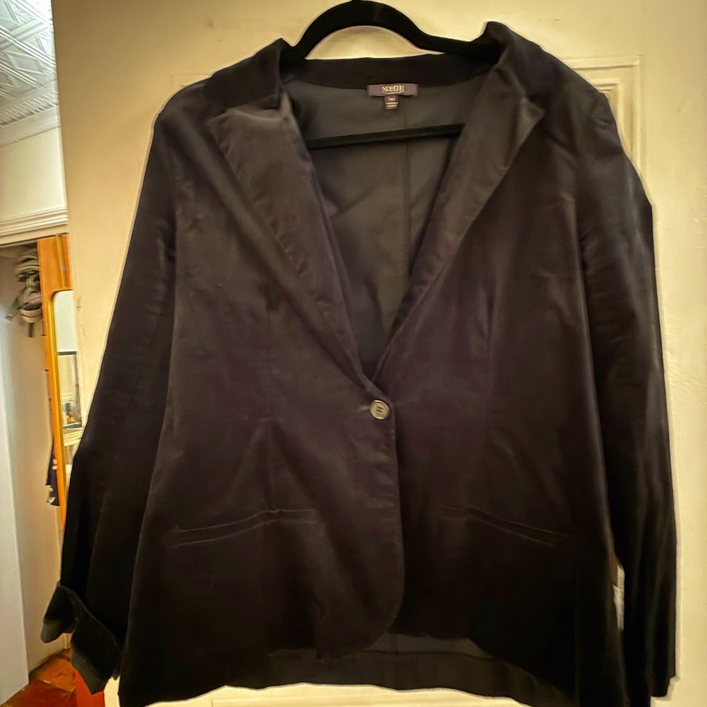 NYDJ Velvet stretch blazer M